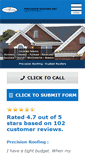 Mobile Screenshot of precisionroofinginc.com